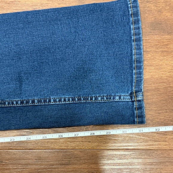 Free People We The Free Dark Blue Flare Jeans - Picture 7 of 10